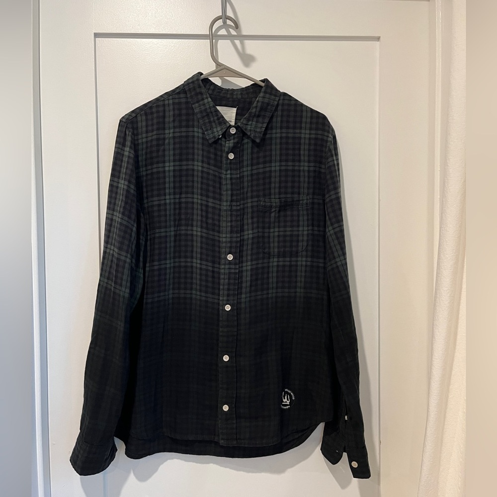 Wood Wood ombré plaid flannel shirt